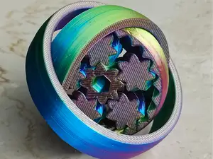 Two-in-One Gyro and Gear Fidget Spinner