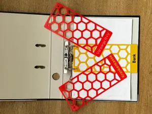 Trennstreifen für Ordner A4 - index dividers
