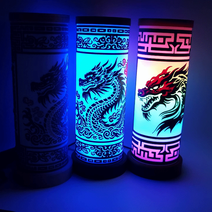 Zhulong lamp 祝融灯 (Year of the dragon LED  lamp)