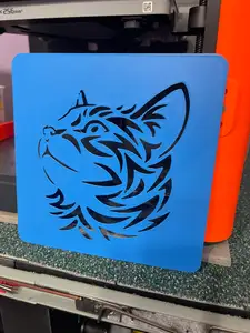 Cat Head Template Stencil for drawing and painting