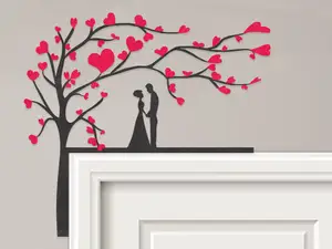 Lovers Heart Tree Door Corner Topper