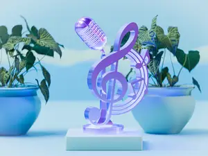 Music Trophy with Mic