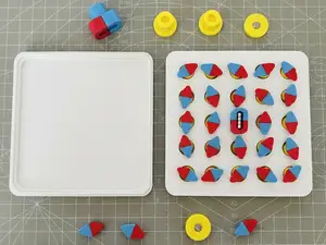 简易磁场演示装置(无支撑,部分需双色打印,磁铁5X3mm)