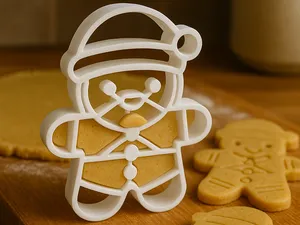 Cute Santa Gingerbread Cookie Cutter