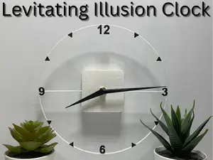 Multi-Color Levitating Illusion Clock