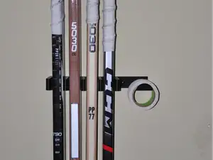 Hockey stick holder.