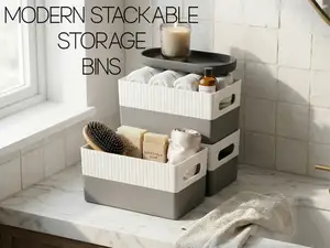 Modern & Stylish Stackable Storage Bins - Modular