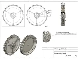 Robotic lawnmower wheels