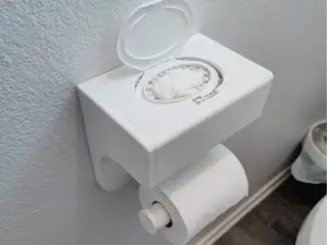Toilet Paper and Flushable Wipes Holder