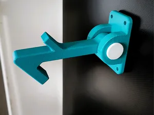 Magnetic flip door stop (PETG, Screw Mount)