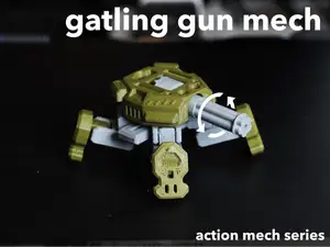Gatling Gun Mech - Model Kit