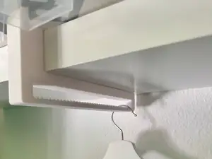 IKEA Lack Shelf - Easy Clip-On Clothes Hanger