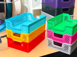 140x200mm Stacking Basket - Ultra Slim 58mm tall
