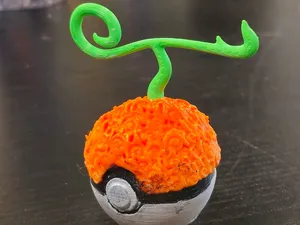 Pokeball x Onepiece (Flame Devil Fruit)
