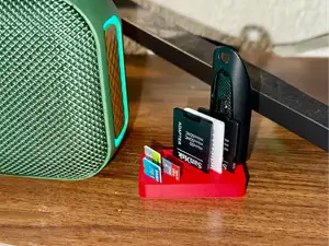 SD & MicroSD Card Holder + USB Stick Holder 