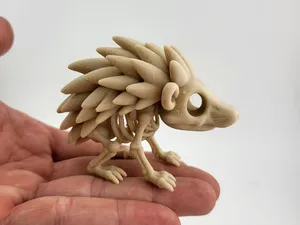 Stylized Hedgehog Skeleton Figurine Sonic Inspired