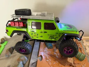 Scx24 Jeep Gladiator Roof Rack And Attachments