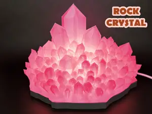 CrystalGlow LED Quartz – Illuminated Rock Crystal