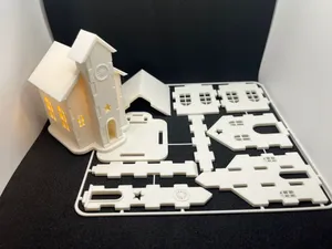 Weihnachts Kirche Kit Card