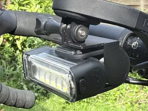 Bike Light Under Mount for GoPro/Garmin out front