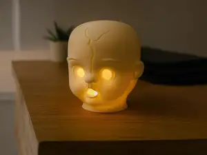 Halloween - Scary Doll Head Lamp