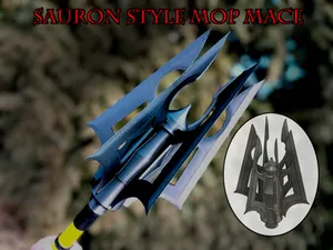 LOTR Sauron Inspired Broomstick/Mop Thread Mace