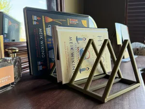 Minimalist A-Frame Book Rack & Desktop Organizer