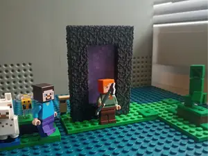Minecraft L*EGO brick nether portal