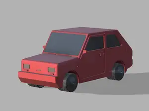 Model of the Iconic Fiat 126p Car