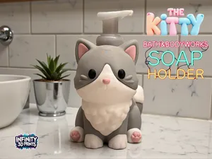 MULTIPART/AMS KITTY BATH AND BODYWORKSSOAP HOLDER