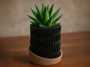 WAVE PLANTER (WAMEO) WITH DRIP TRAY