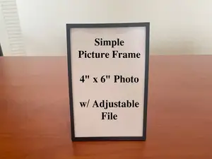 Simple Snap-Fit Adjustable Picture Frame