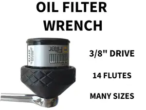 Oil Filter Cup Wrench 3/8" Drive Many Sizes 14 Cap