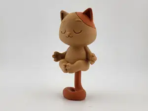 Zen Cat Model – Cute Meditation Figure Desk Decor