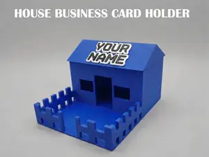 House Business Card Holder