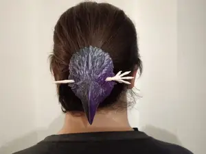 Raven Mask Chignon Hair Pin