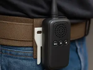 Clip/support talkie walkie/mic