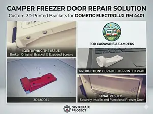 Dometic Electrolux Freezer Door Brackets