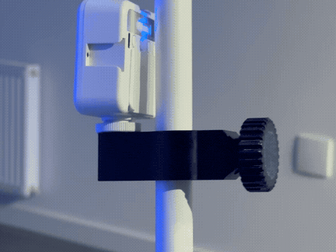 Broom stick photo light stand