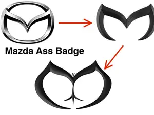Mazda Ass Badge