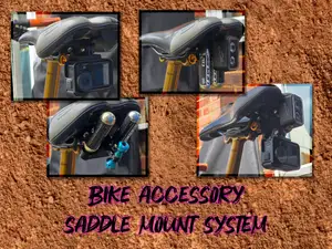 Bike accessory saddle mount system