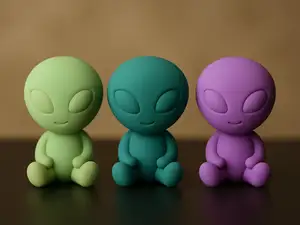 Mini Alien – Cute Desk Figurine