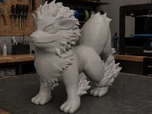 Life-size Arcanine! | 2 Feet Tall Arcanine Statue