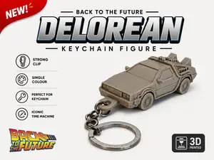 Back to the Future Car Keychain
