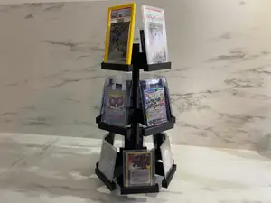 Rotating Card Carousel Display 3 floor easy set up