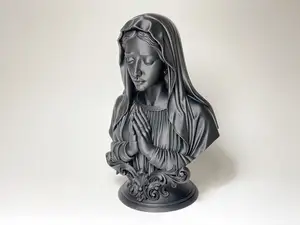Virgin Mary Bust – Prayerful Classical Sculpture