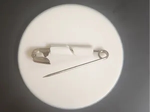 Badge - for Safety Pin - Blank 40mm (+30mm & 55mm)