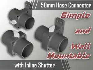 50mm Hose Connector with Shutter