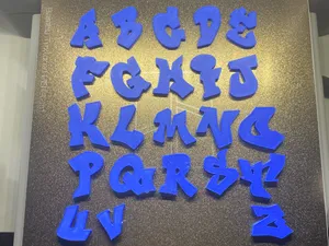 Lettres graffiti 3D (street art)