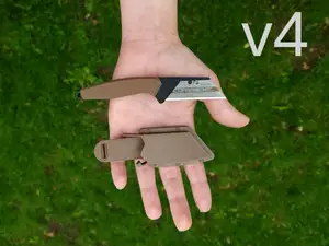 EDC Utility knife, fixed blade with sheath. v4